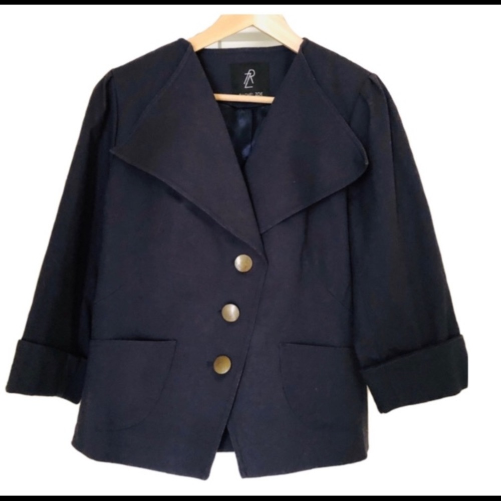 Rachel Zoe 3/4 length navy jacket size small